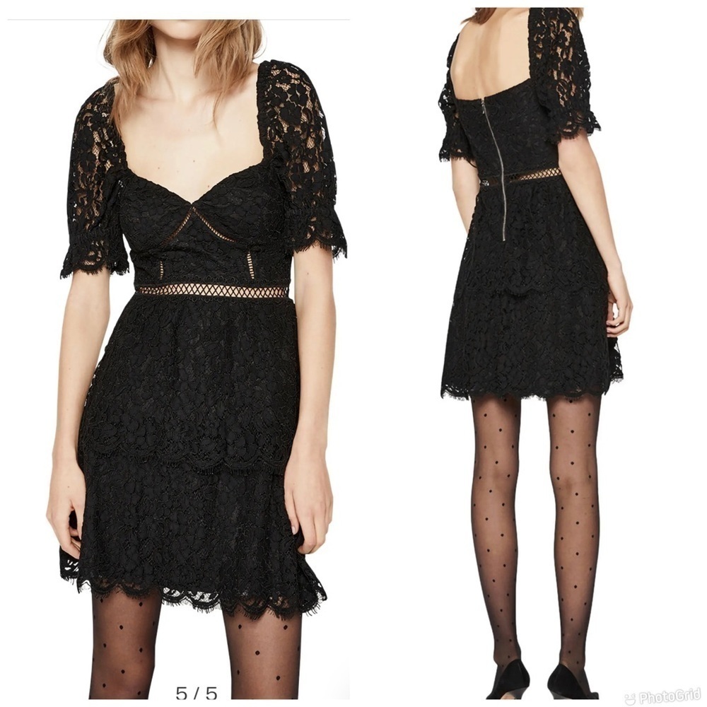 Bardot Lace Mini Dress